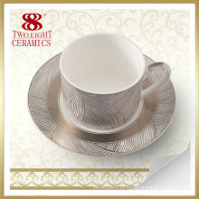 Taza de té turca de la porcelana de hueso del hogar excelente de la venta caliente para la venta al por mayor